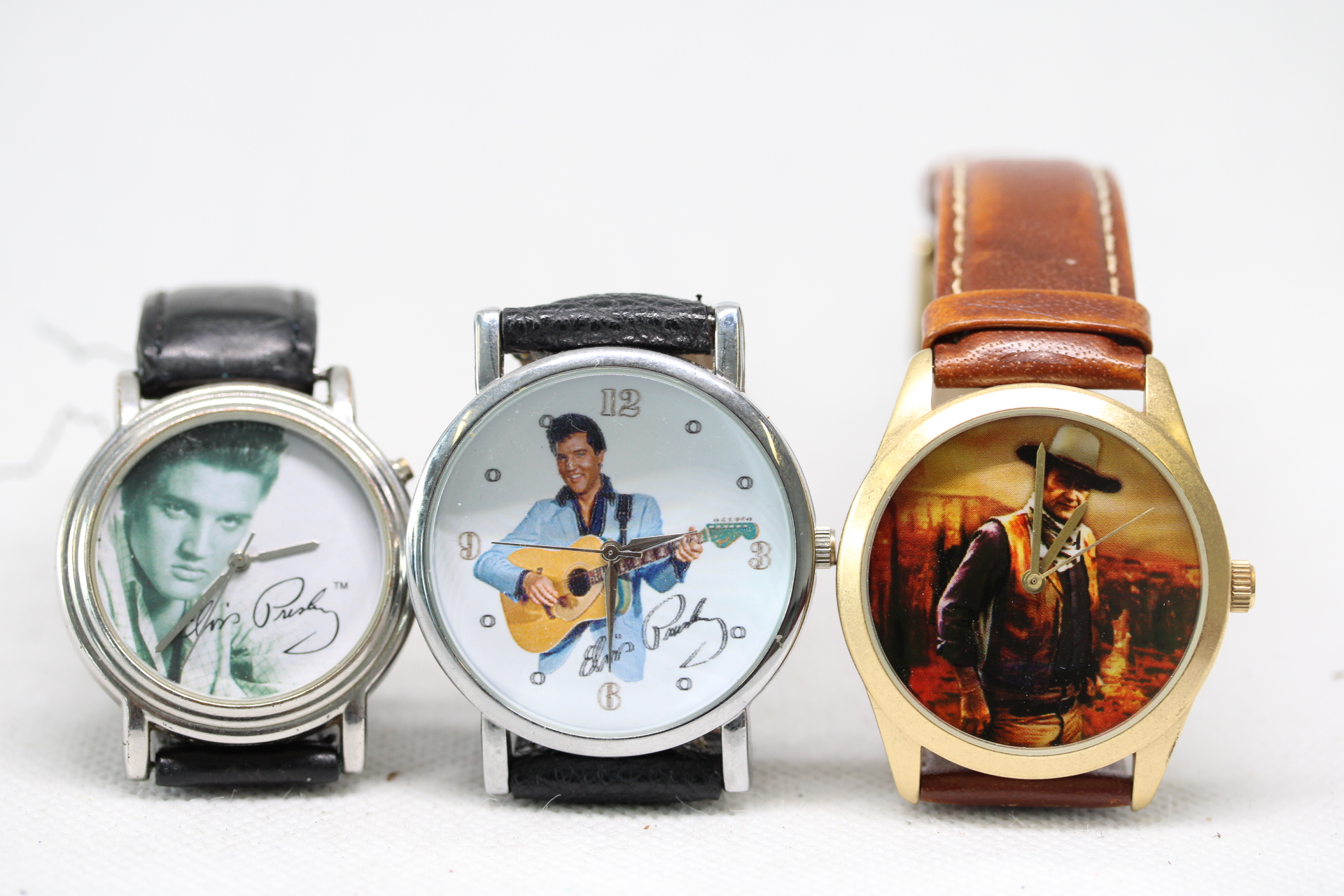 3x Elvis Presley wristwatches