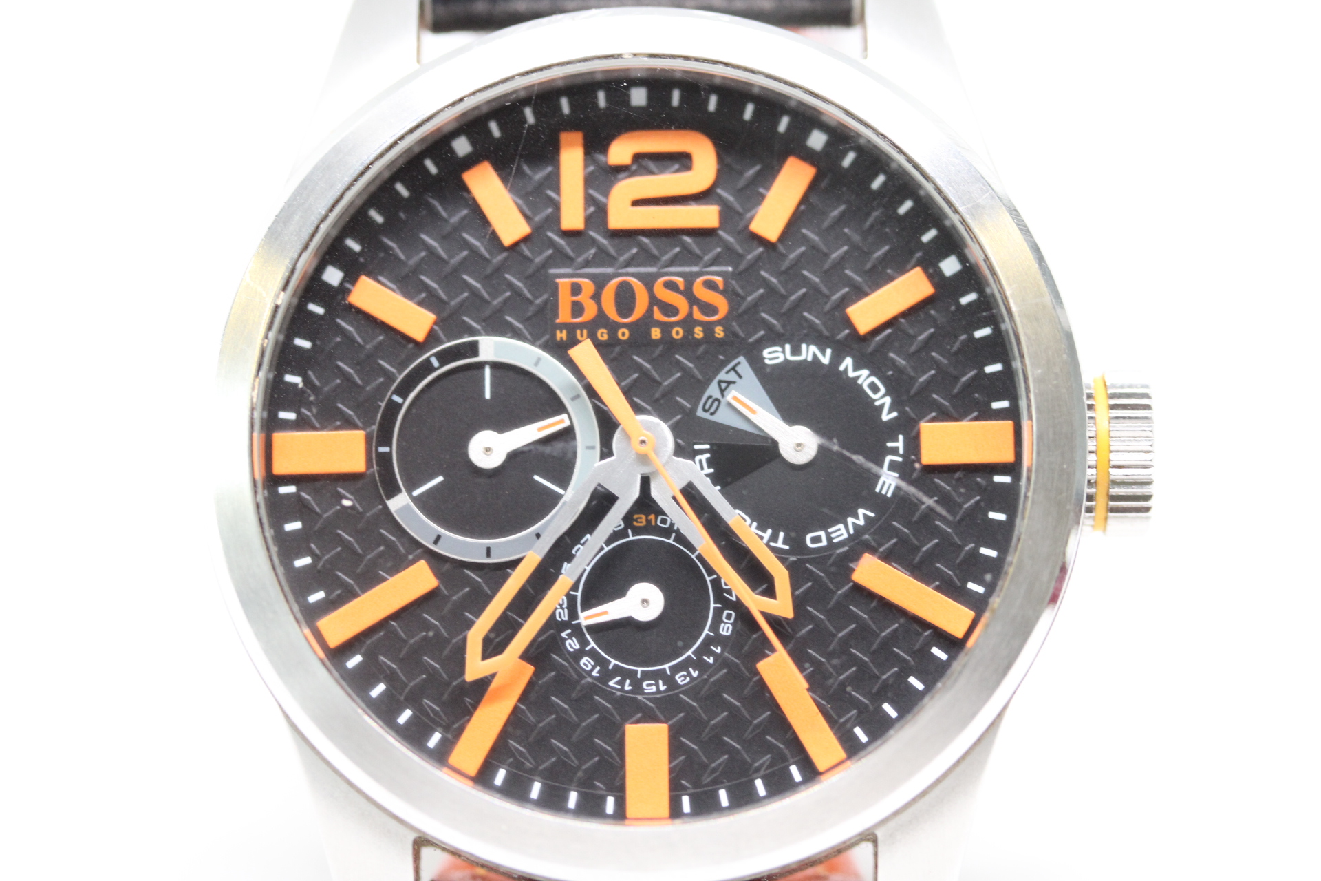 Hugo Boss orange Paris wristwatch 1513228 47mm with box