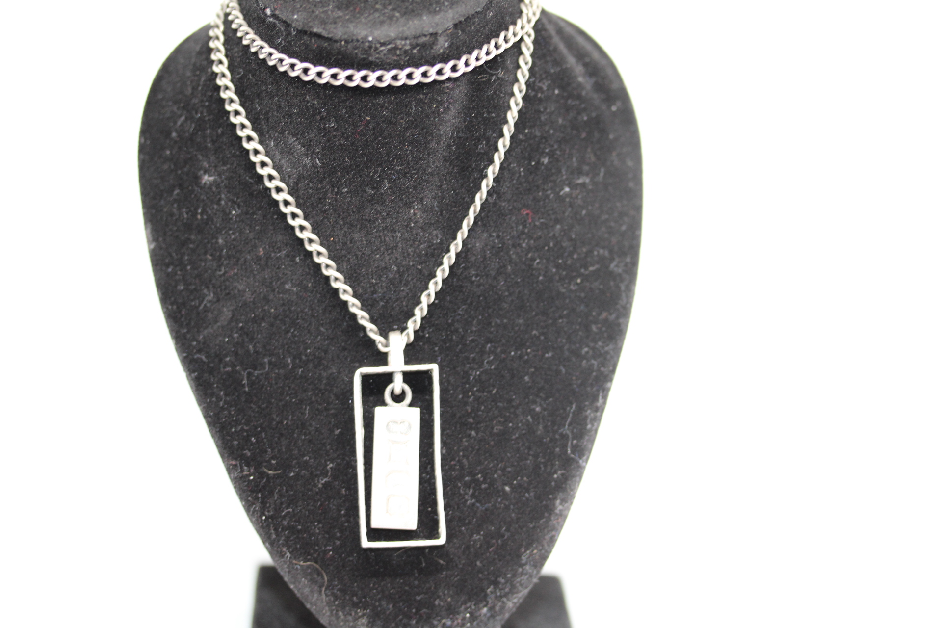 Silver ingot & chain