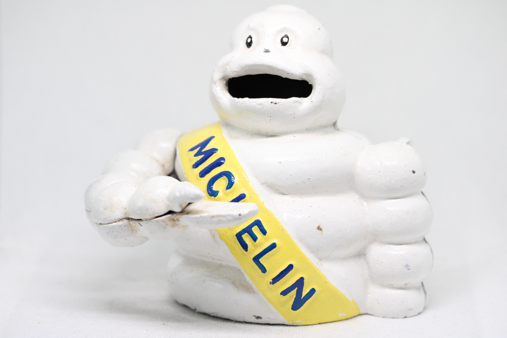 Cast iron Michelin money box