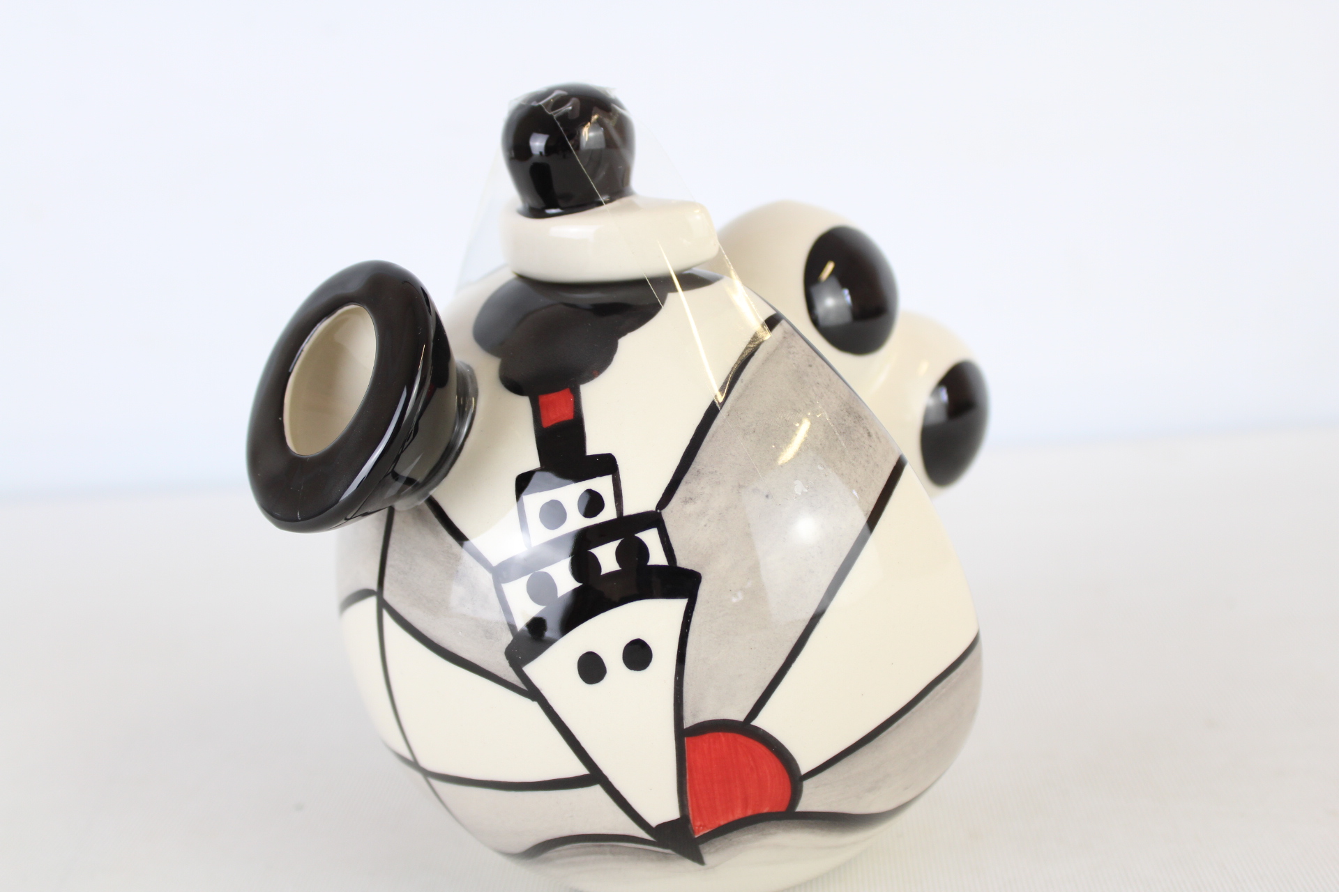 Lorna Bailey balloon handle teapot cruise colourway
