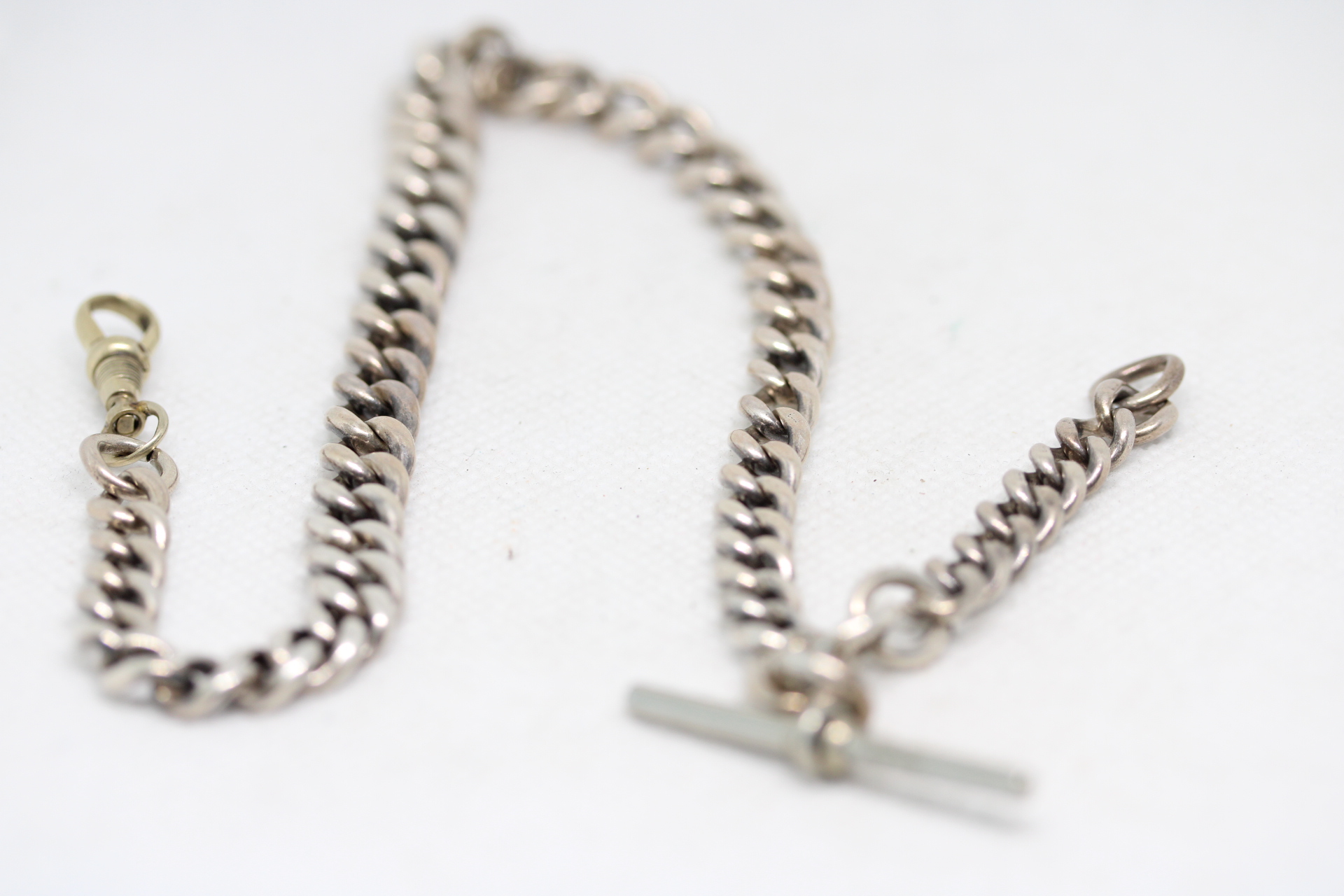 Silver albert chain & T bar Weight 55g