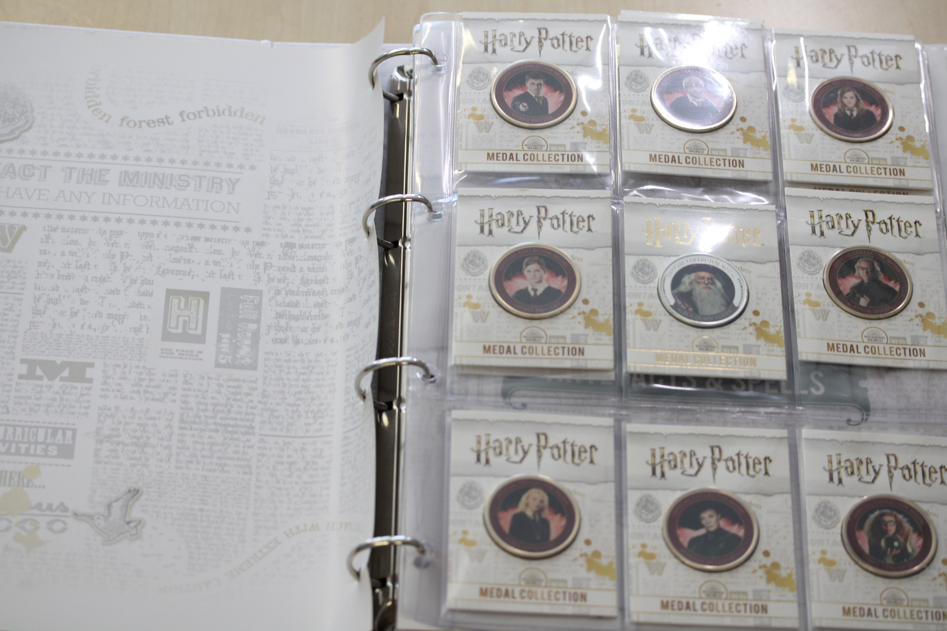 Harry Potter medal collection - 38 medals in total