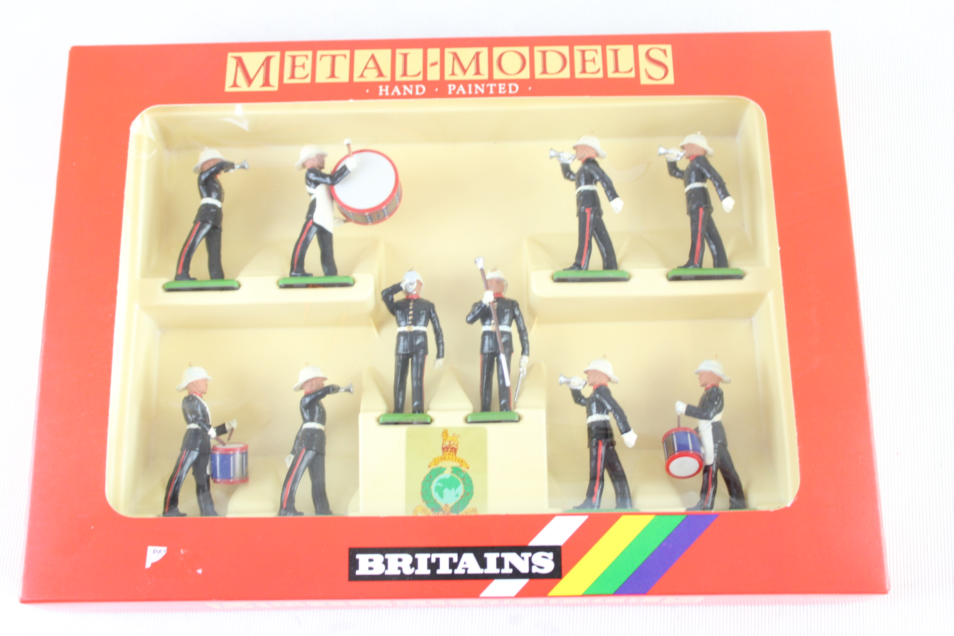 Britains Metal Royal Marines Band in Original Retail Box - Box A.F