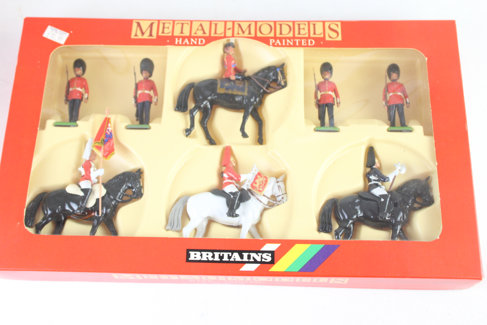 A Set of 9 Britains Metal Models Military Figures in Original Retail Box