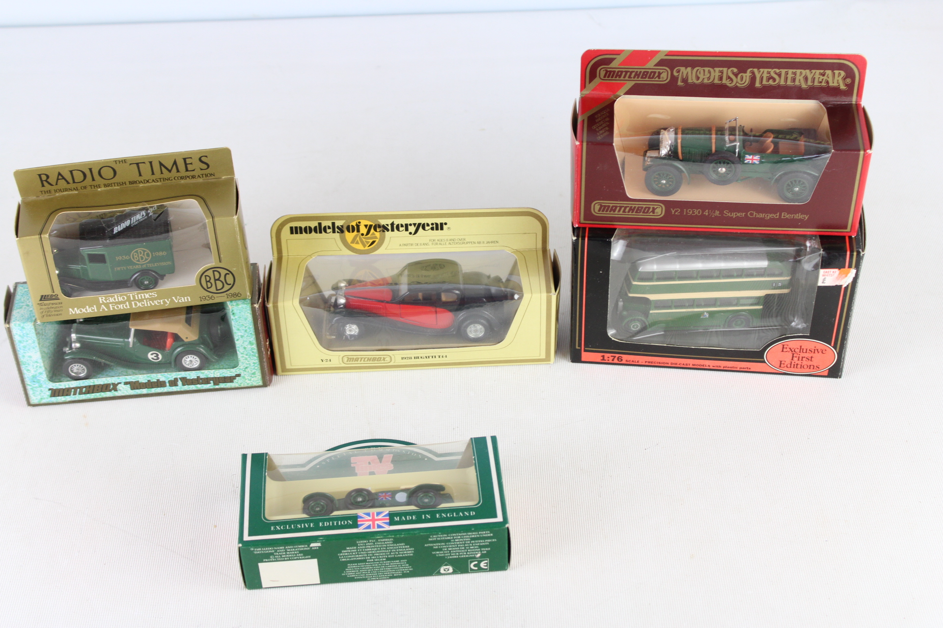 Six Lledo and Matchbox Die-cast Vehicles in Original Retail Box - 1 box A.F.