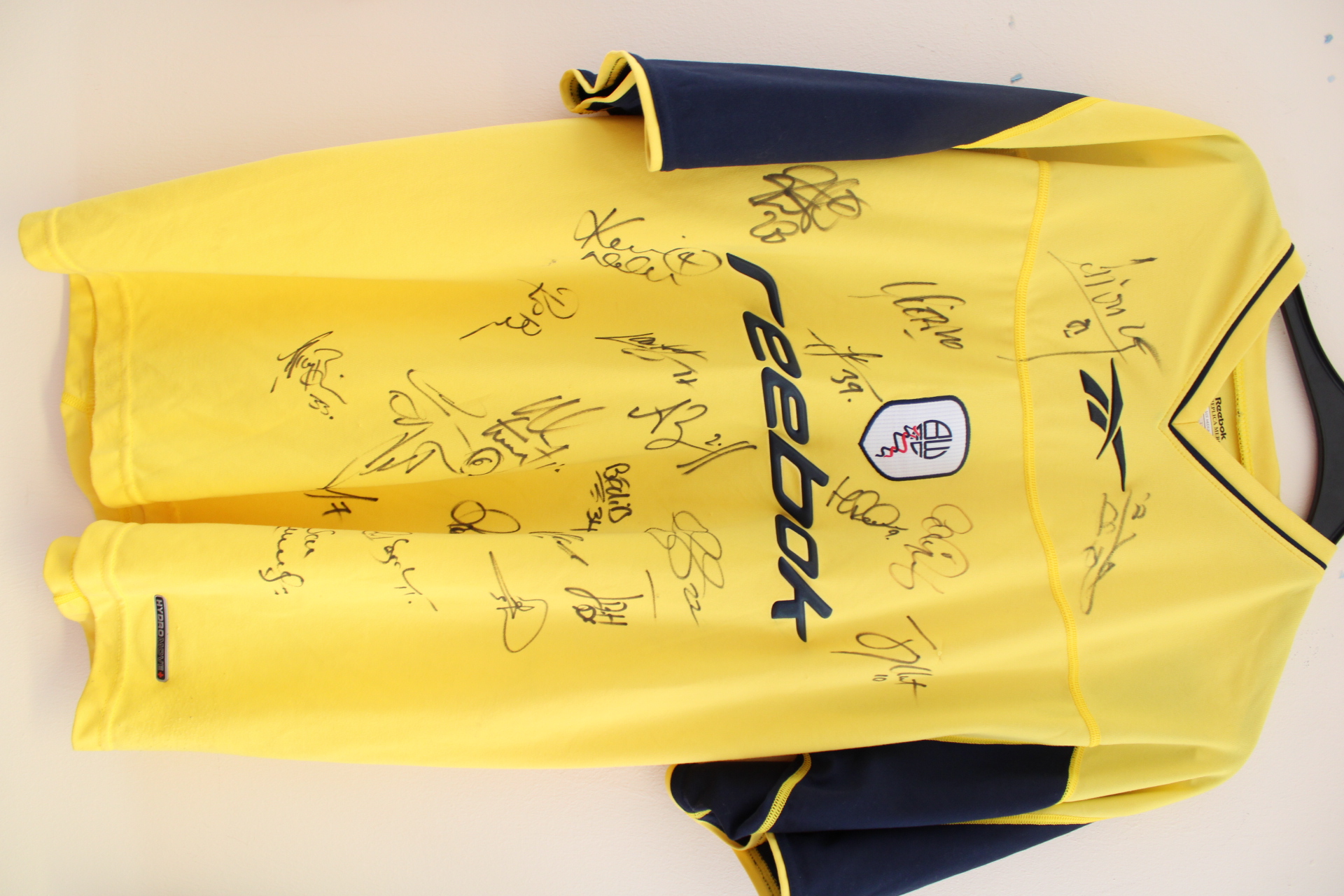 Reebok Bolton Wanderers 2003-04 Squad Signed Away Shirt