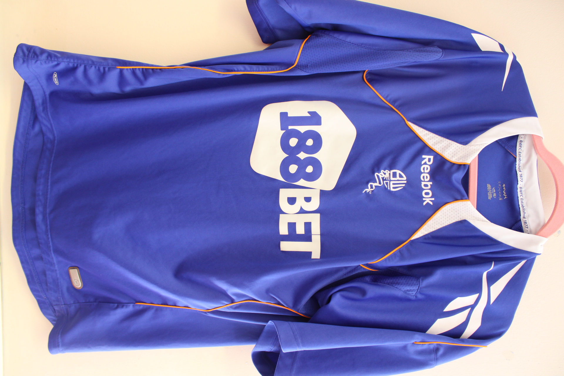 Reebok Polyester Bolton Wanderers 2010/11 Away Jersey