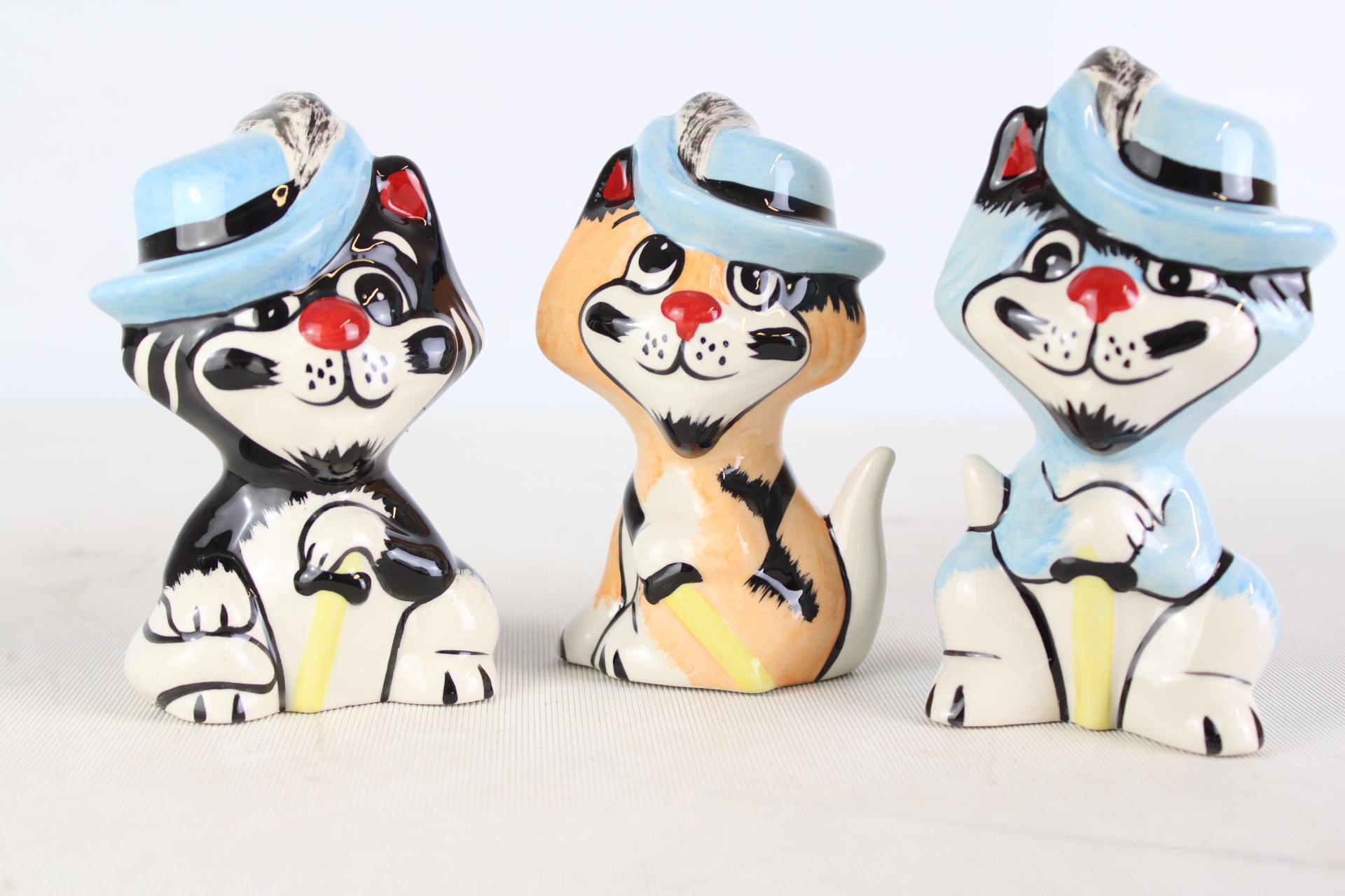 Lorna Bailey Set of 3 Musketeer Cats