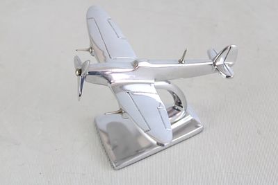 Small Chrome spitfire on stand