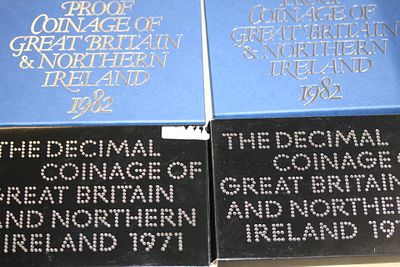 1982 & 1971 coin collections