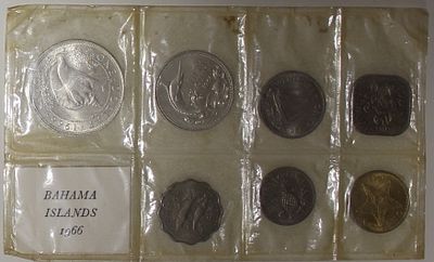 סט מטבעות איי בהאמה משנת 1966 UNC
1966 Bahamas Bahama Islands Coin Set UNC. ;התמו