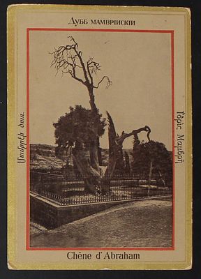 Palestine and the Holy Land, a postcard-like card is described in the following languages: 