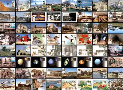 Israel, Collection of 64 Postcards, MAXIMUM CARDS. The Scans are a Part of the Item description 