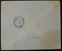 Palestine , 11 mar 1943 , Haifa cover with Split Coil 10m stamp error. The Scans are a Part of Image - 1
