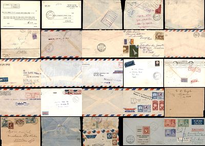 Israel, a collection of 13 envelopes that were misrouted before reaching their destination or 