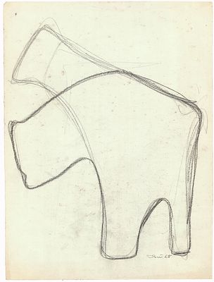 Toni Benetton (1910 - 1996) Forma, 1965 - Toni Benetton (1910 - 1996) Forma, 1965 Matita e