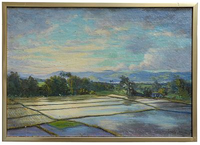 Carel Lodewijk Dake Junior (1886 - 1946) Paesaggio indonesiano - Carel Lodewijk Dake Junior (1886