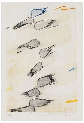 Hsiao Chin (1935) Senza titolo - Hsiao Chin (1935) Senza titolo Litografia e serigrafia su carta 