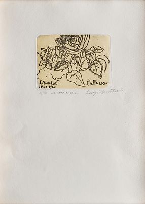 Luigi Bartolini (1892 - 1963) "L'Allieva" o "La rosa rossa", 1960 - Luigi 