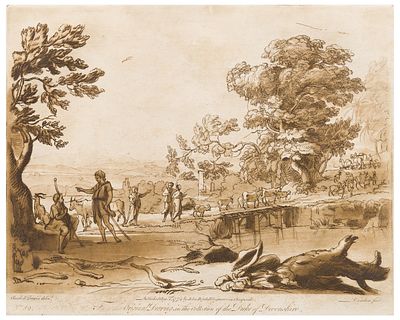 Claude Gell&eacute;e, detto le Lorrain (1600 - 1682), da Scena pastorale, 1774 - Claude Gell&eacute;e 