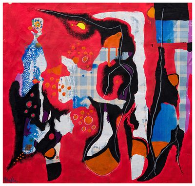 Wladimiro Tulli (1922 - 2003) Che disastro, Fernanda sulla tovaglia una nuvola in pi&ugrave; - Wlad 