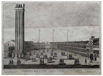 Stamperia Remondini (1657 - 1860) Prospectus areae S. Marci versus S. Geminiano in Venetia, 1780 - 