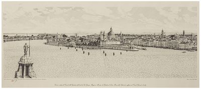 Guido Albanello (1952) Venezia: veduta del Canale della Giudecca dall’isola di San Giorgio Maggiore, 2004