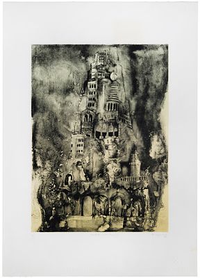 Roberto Moschini (1937 - 2023) Castello (1&deg; Studio), 1985. Roberto Moschini (1937 - 2023) 