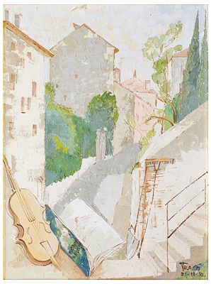 Tranquillo Costa (Trac&ograve;) (XX secolo) Senza titolo, 1984. Tranquillo Costa (Trac&ograve;) (XX 