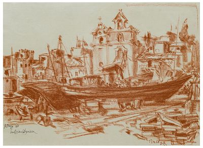 Lino Bianchi Barriviera (1906 - 1985) Aci Trezza, 1968 - Lino Bianchi Barriviera (1906 - 1985) Aci 