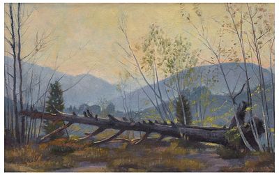 Leonardo Dudreville (1885 - 1975) Albero abbattuto, 1948 - Leonardo Dudreville (1885 - 1975) 