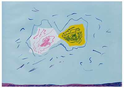 Giulio Turcato (1912 - 1995) Turquoise - Giulio Turcato (1912 - 1995) Turquoise Serigrafia su 