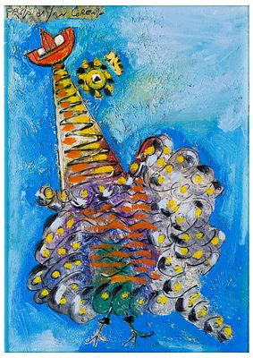 Paolo da San Lorenzo (1935) Gallo, 1999 - Paolo da San Lorenzo (1935) Gallo, 1999 Olio su tela 70 