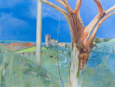 Francesco Michielin (1954) Infanzia, 2004 - Francesco Michielin (1954) Infanzia, 2004 Olio su tela 