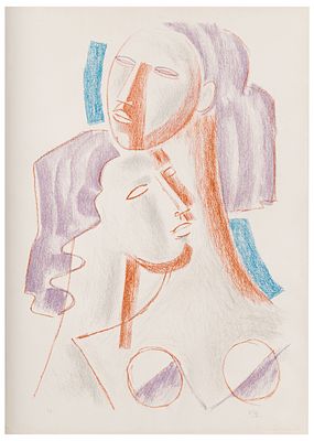 Mario Tozzi (1895 - 1979) Volti femminili - Mario Tozzi (1895 - 1979) Volti femminili 