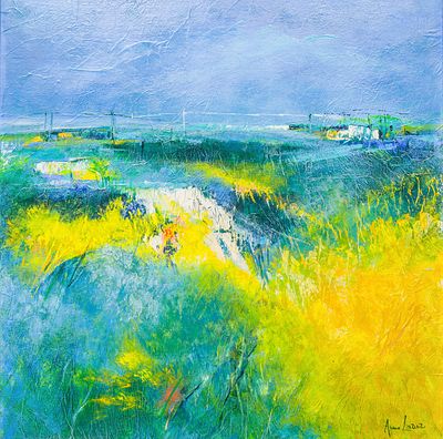 Anna Laurenzi (XX secolo) Paesaggio marchigiano - Anna Laurenzi (XX secolo) Paesaggio marchigiano 