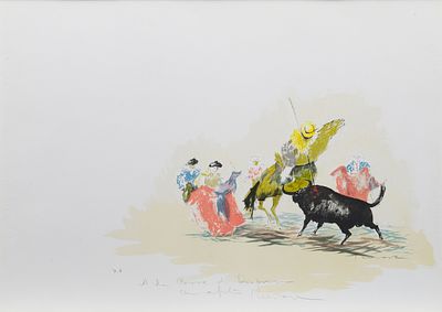 Jos&egrave; Guevara (1926 - 2010) La Corrida - Jos&egrave; Guevara (1926 - 2010) La Corrida Litografia e 