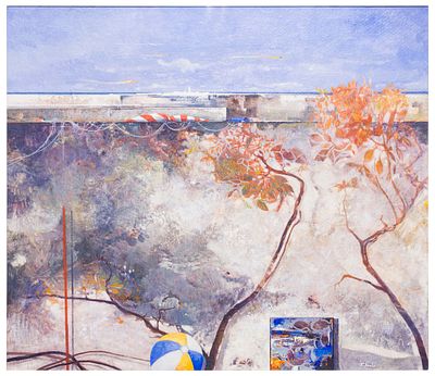 Temistocle Scola (1942) Colori d'estate - Temistocle Scola (1942) Colori d'estate Olio su tela 70 