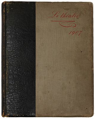 Le Théâtre. Париж, [1907]. Подшивка журнала. Париж: Goupil &amp; Cie, 1898-1914.Издание на 