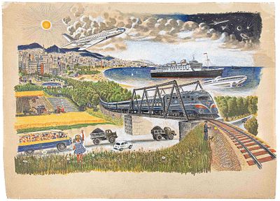 Швец П. Ю. Макеты иллюстраций к 1-му изданию сказки "Иголкины братья" Евгения Пермяка (8 