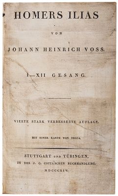 [Илиада Гомера]. Homers Ilias 4-е изд. - Штутгарт; Тюбинген: J.G. Cotta, 1814. - Ч. 1-2. [Илиада 