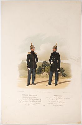 Пиратский К. К. Штаб-офицер и Обер-офицер полков Лейб-гвардии Конного и Кирасирского Его 