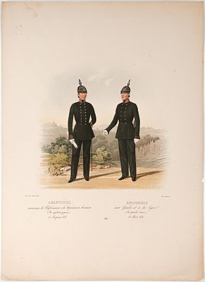 Пиратский К. К. Аудиторы, состоящие Гвардейских и Армейских войсках (в парадной форме). Лист 88 