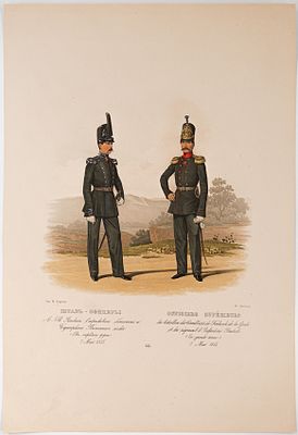 Пиратский Карл Карлович (1815–1871) &laquo;Штаб-офицеры Л. Гв. Финского Стрелкового баталиона и 