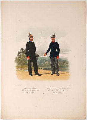 Пиратский Карл Карлович (1815–1871) Деньщики, гвардейский и армейский. Лист 185 из подборки 