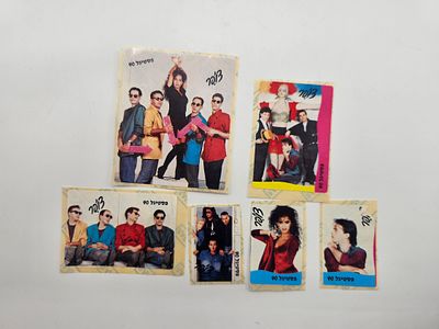 לוט מדבקות של עיתון צ'ופר - פסטיגל 90. ריטה 
אדם 
אתניקס 
שלומי שבת