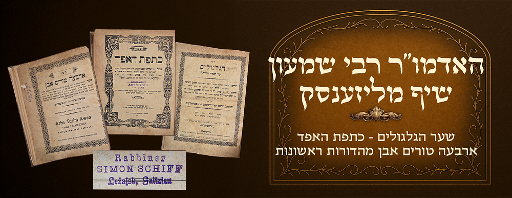 Copies of Harav Shimon Schiff of Lizhensk. Sefer Hagilgulim , published by the Rebbe the 