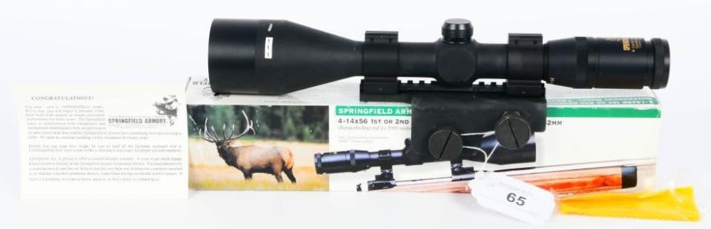 Lot 65: Springfield Armory 4-14x56 1st Gen Govt Riflescope