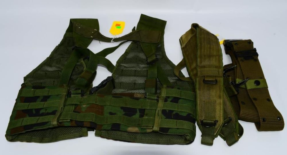 Lot 101: Molle II Vest, Fighting Load Carrier & USGI M1972